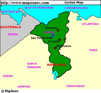 Map of Cortes