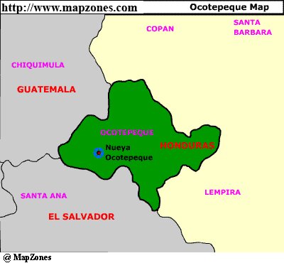 Map of Ocotepeque