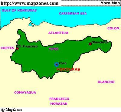 Map of Yoro