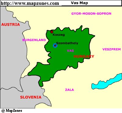 Map of Vas