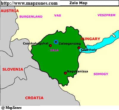 Map of Zala