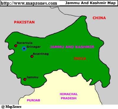 Map of Jammu_and_kashmir