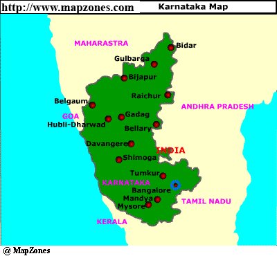 Map of Karnataka