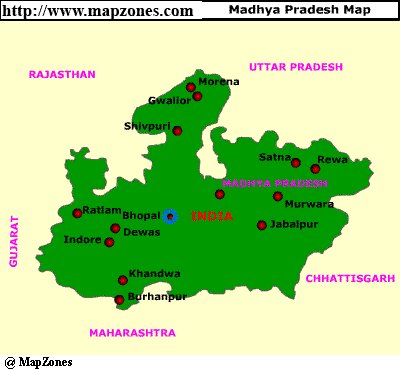 Map of Madhya_pradesh
