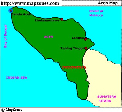 Map of Aceh
