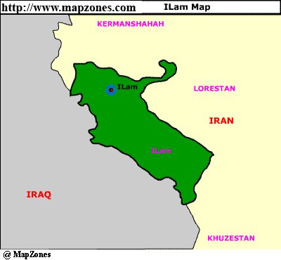 Map of Ilam