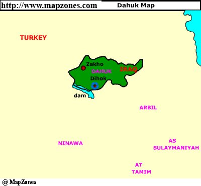 Map of Dahuk