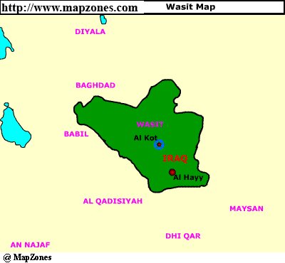 Map of Wasit
