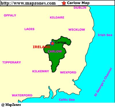 Map of Carlow