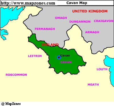 Map of Cavan