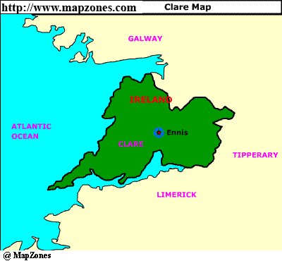Map of Clare