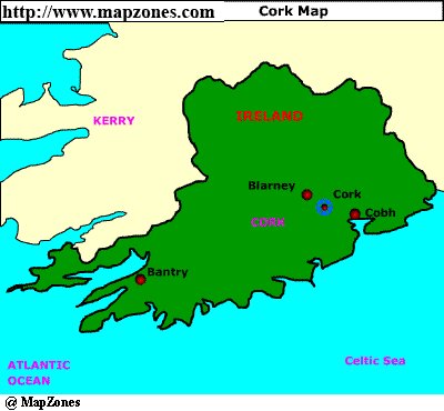 Map of Cork