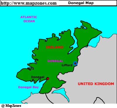 Map of Donegal