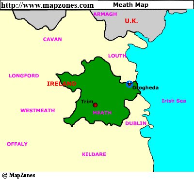 Map of Meath