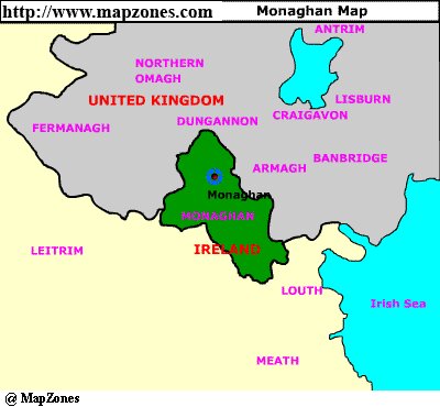 Map of Monaghan
