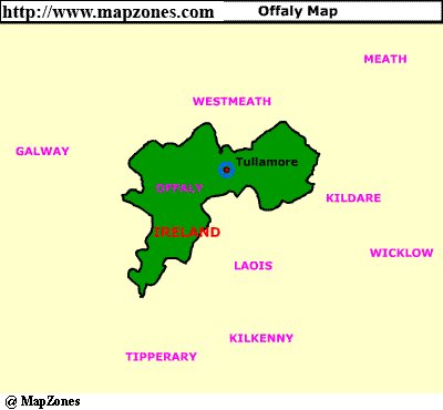 Map of Offaly