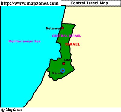 Map of Central_israel