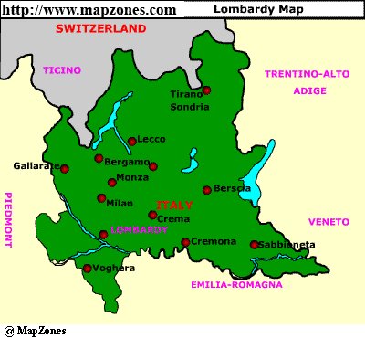 Map of Lombardy