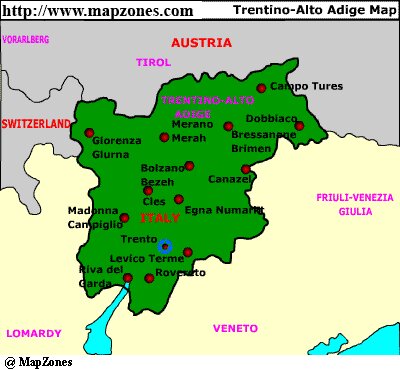 Map of Trentino_alto_adige