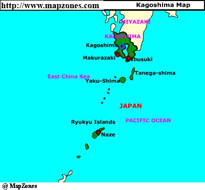 Map of Kagoshima