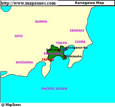 Map of Kanagawa