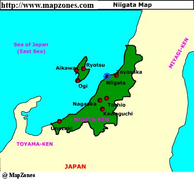 Map of Niigata