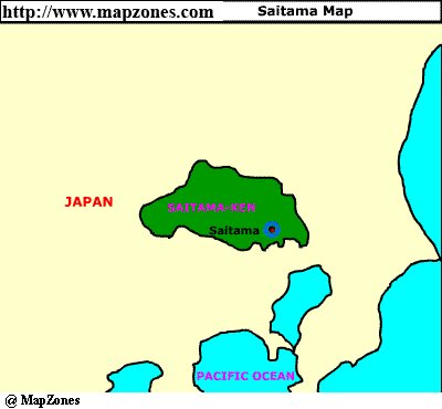Map of Saitama