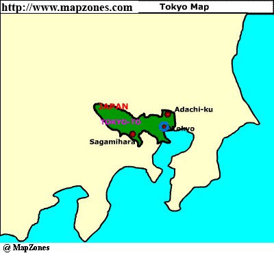 Map of Tokyo