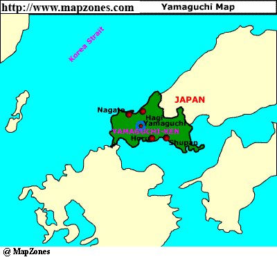 Map of Yamaguchi
