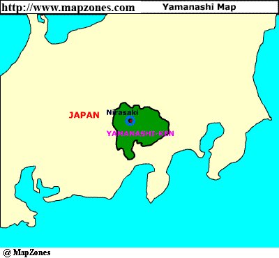 Map of Yamanashi