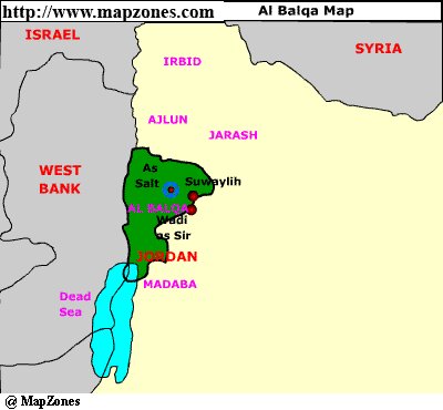 Map of Al_balqa