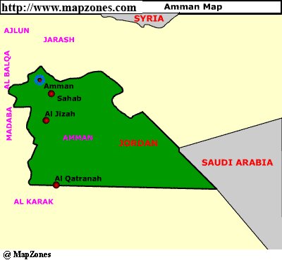 Map of Amman