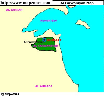 Map of Al_farwaniyah