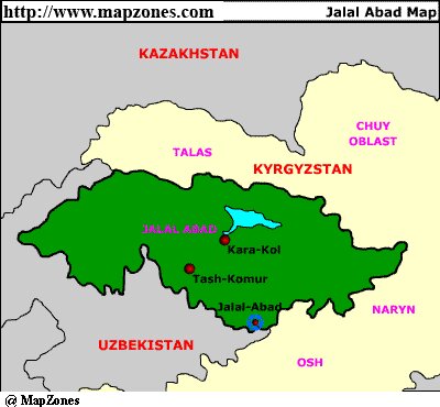 Map of Jalal_abad
