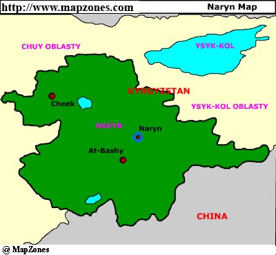 Map of Naryn