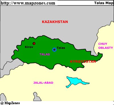 Map of Talas