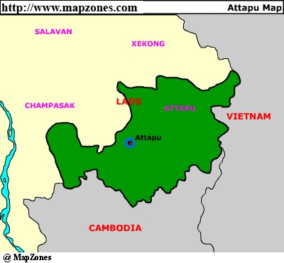 Map of Attapu