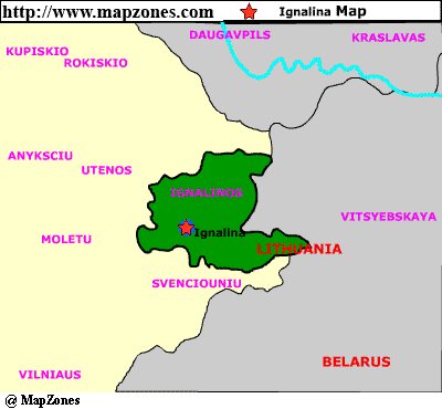 Map of Ignalina