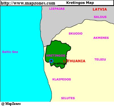 Map of Kretingos