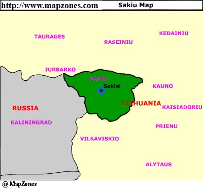 Map of Sakiu