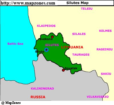 Map of Silutes