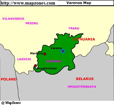 Map of Varenos