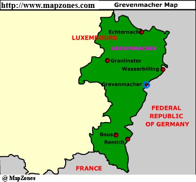 Map of Grevenmacher