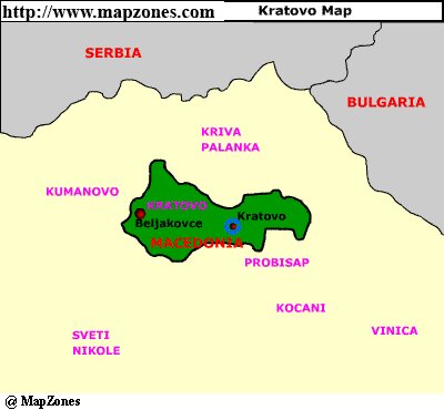 Map of Kratovo