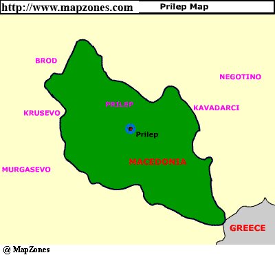 Map of Prilep