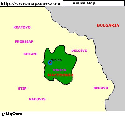 Map of Vinica