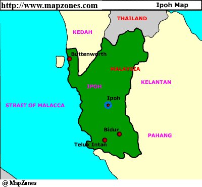 Map of Ipoh