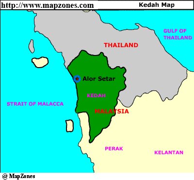 Map of Kedah