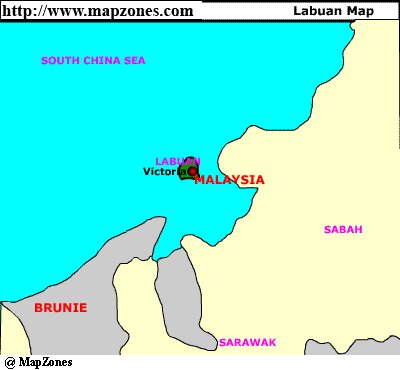 Map of Labuan