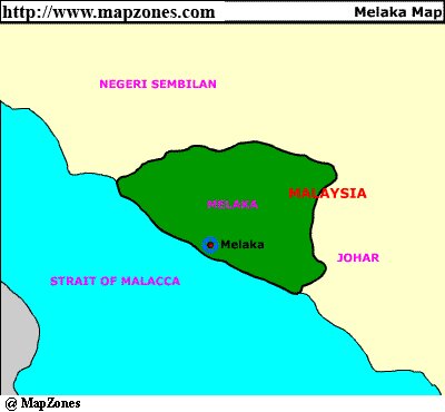 Map of Melaka